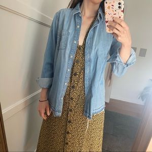 Eddie Bauer Denim Button Down Shirt